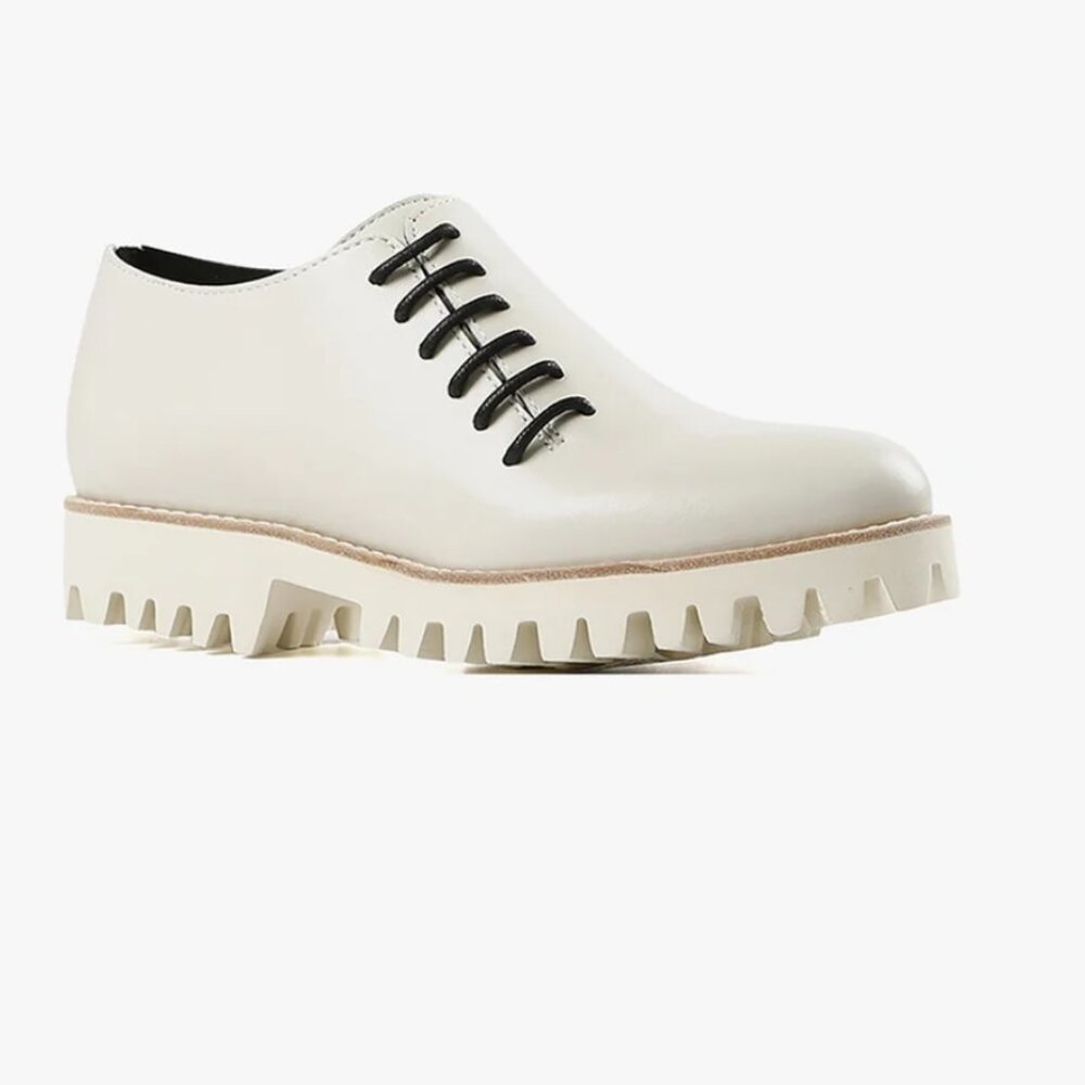 NIB All Black Side Cord Oxford Ivory